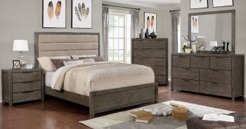 Ariella 5PC Bedroom Set CM7862 in Gray w/Options [FABS-CM7862-Ariella]