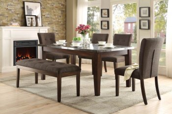 Dorritt 5281-64 Dining Table by Homelegance w/Options [HEDS-5281-64 Dorritt]