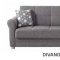 Divano Sofa Bed Convertible Choice of Color Fabric by Mobista