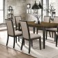 Clarksville 7Pc Dining Set 107821 in Burned Amber by Coaster