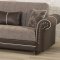 Royal Home Sectional Sofa in Brown Fabric by Casamode w/Oprions