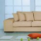 Wheat Fabric Upholstery Sectional Sofa