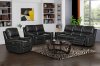 Tesla Power Motion Sofa & Loveseat Set MNY2799 in Black