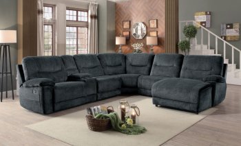 Columbus Motion Sectional Sofa 8490FBR- Cobblestone- Homelegance [HESS-8490FBR-LC-Columbus]