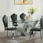 Noralie Dining Table DN00719 by Acme w/Optional Black Chairs