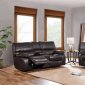 U0040 Motion Sofa Set in Espresso Bonded Leather by Global