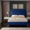 Jasmine Bed in Navy Velvet Fabric by Meridian w/Options