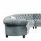 Qulan Sectional Sofa LV00344 in Light Blue Velvet by Acme