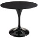 Lippa 40" Marble Table in Black by Modway