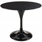 Lippa 40" Marble Table in Black by Modway