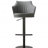 C218A-53 Barstool Set of 2 in Gray Eco Leather by J&M