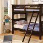 CM-BK602T-EXP Miami Twin/Twin Bunk Bed in Dark Walnut