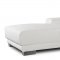 Melody Sectional Sofa in White Leather by Whiteline Imports