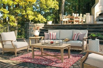 Clare View Outdoor Sofa & Loveseat Set P801 by Ashley w/Options [SFAOUT-P801 Clare View]