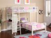 CM-BK1031 Summerville Bunk Bed in Pink & White w/Side Desk