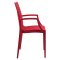 Weave Set of 4 Indoor/Outdoor Chairs MCA19R in Red by LeisureMod