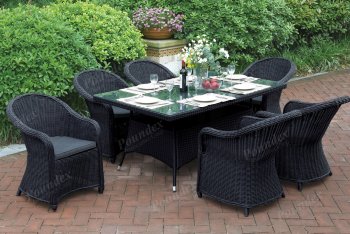 230 Outdoor Patio 7Pc Table Set by Poundex w/Options [PXOUT-230]