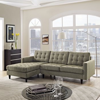 Empress EEI-1666 Sectional in Oatmeal Fabric by Modway [MWSS-EEI-1666-OAT-Empress]