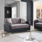 Etro Sofa Bed Convertible in Gray Fabric by Mobista