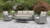 Hysham 6Pc Outdoor Patio Set CM-OS1881 in Gray & Beige