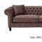 108 Loveseat in Brown Fabric by ESF w/Optional Chair