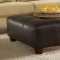 Bella Coffee Fabric Modern Sectional Sofa w/Optional Ottoman