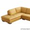 ML157 Sectional Sofa in Mustard Leather by Beverly Hills