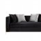 Fergal Sofa 55665 in Black Velvet & Gold by Acme w/Options