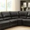 Cale Motion Sectional Sofa 9608 in Black by Homelegance