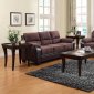 Ellie 9727 Sofa by Homelegance in Dark Brown w/Options