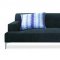 Manhattan 421009 Sectional Sofa in Black Fabric by New Spec