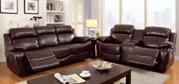 Hughes Reclining Sofa CM6312 in Brown Leather Match w/Options [FAS-CM6312-Hughes]