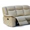 Carly 628 Motion Sofa in Taupe Leather Air w/Optional Items