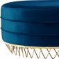 Revolve Ottoman / Coffee Table 147 Navy Velvet Fabric - Meridian