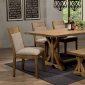 Douglas Dining Table 107221 in White Oak by Coaster with Options