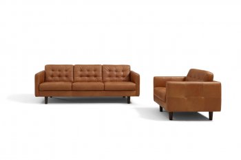 Venere Sofa in Caramel Leather by Beverly Hills w/Options [BHS-Venere Caramel]