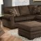 50610 Tenner Sectional Sofa in Deluxe Beluga Fabric by Acme