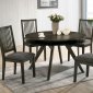 Cherie 5Pc Modern Mid-Century Dinette Set CM3724RT in Grey