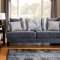 Vincenzo SM2204 Sofa in Slate Blue Fabric w/Options