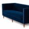 Miramar Sofa in Blue Velvet Fabric by VIG