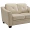 Avison Sofa 505301 in Cream Leatherette by Coaster w/Options