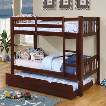 Cameron CM-BK929EX Bunk Bed in Dark Walnut w/Options [FAKB-CM-BK929EX]