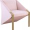 Rivet Accent Chair 593 in Pink Velvet by Meridian