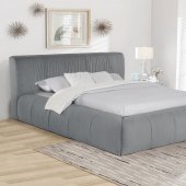 Wilshire Upholstered Bed 315981 in Gray Fabric by Coaster