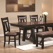 102651 Bunker Dining Table in Brown & Black by Coaster w/Options