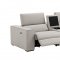 Picasso Power Motion Sofa Silver Gray Leather by J&M w/Options