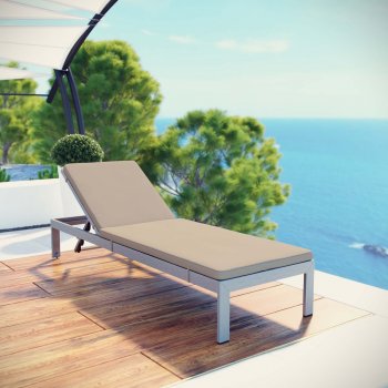 Shore Outdoor Patio Chaise Choice of Color EEI-2660 by Modway [MWOUT-EEI-2660-Shore]