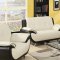 50765 Olivette Sofa in Cream & Black Bonded Leather by Acme