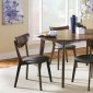 Malone Dining Room Set 5Pc 105361 Dark Walnut Coaster w/Options