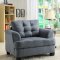 St. Charles 9736 Sofa - Homelegance - Blue Grey Fabric w/Options